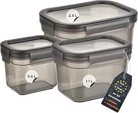 Engelland - 3er Set Aufbewahrungsdosen mit Deckel, 