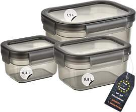 Engelland - 3er Set Aufbewahrungsdosen mit Deckel, 