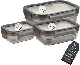 Engelland - 3er Set Aufbewahrungsdosen mit Deckel, 