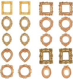 Eniyou 20 Pcs Mini Bilderrahmen Vintage Miniatur