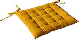 Enjoy Home Stuhlkissen, abgesteppt, Senfgelb,