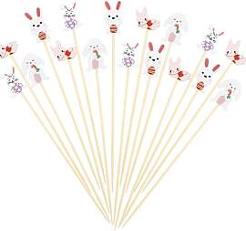 ENLACE 100 Stück Ostern Cocktailspieße