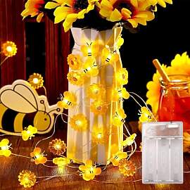 ENLACE Biene Lichterkette, Blumen Lichterketten,