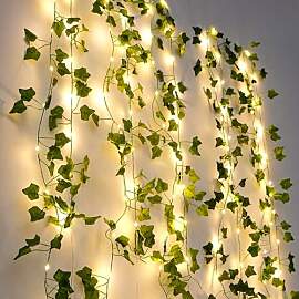 ENLACE Efeu Lichterkette, 10M 100 LED Künstliche