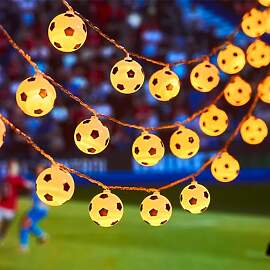ENLACE Fußball Lichterkette, 3M 20 LED