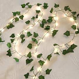 ENLACE Kunst-Efeu Lichterkette 2m 20 LEDs mit