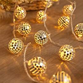 ENLACE LED Discokugel Lichterkette, 2M 10 LED