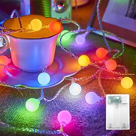 ENLACE LED Kugel Lichterkette, 3M 20 LED Kugel