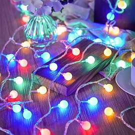 ENLACE LED Lichterkette Kugeln, 10M 80 LED