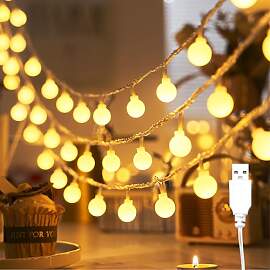 ENLACE Lichterkette Innen, 6M 40 LED Lichterkette