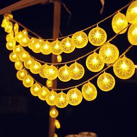 ENLACE Lichterkette Zitronen, 3M 20 LED Gelb