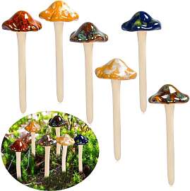ENVEL Bunte Gartenpilze, Fairy Garden Pilz Keramik 