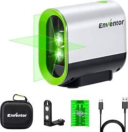 ENVENTOR Kreuzlinienlaser Grün, 50m