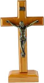 Enwye Stehendes Kreuz, Holz-Tischdekoration,