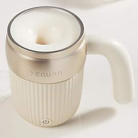 EQURA Selbstrührende Kaffeetasse, 450 ml,