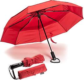 Ergonauts Reise-Regenschirm, winddicht, belüftet, 