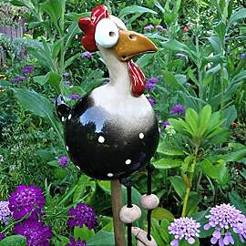 errcom Keramik Huhn Gartendeko, Tierfigur