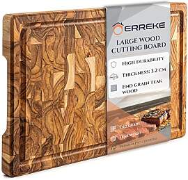 Erreke Schneidebrett Holz 44x29.5x3.2 cm,