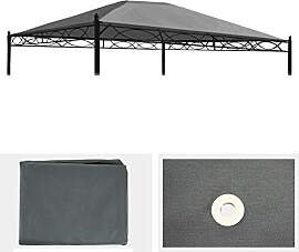 Ersatzbezug für Dach Pergola Pavillon Cadiz 4x3m