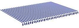 Ersatzstoff für Blau-Weiße Markise 5x3,5m