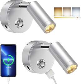 ERWEY 2 Stück LED Leselampe 12V Wohnmobil Touch