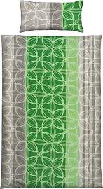 Erwin Müller Bettwäsche Single-Jersey grün-grau 