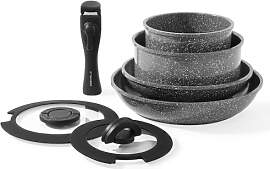 ESEVOLO Topfset Pfannenset Induktion 7-teilige mit 