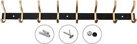 ESKASI Garderobenleiste 59cm mit 8 Haken,
