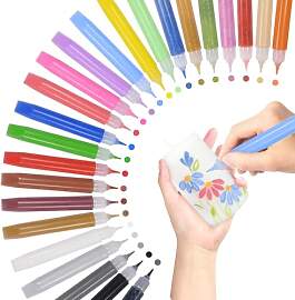 Esoes 24 Stück Wachsstifte für Kerzen