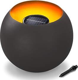 Esotec Gartendeko Solar Feuerschale Fire Pot,