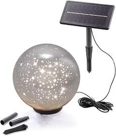 Esotec LED Solarkugel Magic Stars, D=20cm, Sterne