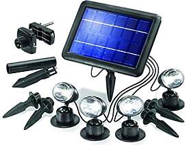 Esotec LED Solarspot Quattro Power, 4er Set,