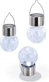 Esotec Solar Hängeleuchten Crackle Balls,