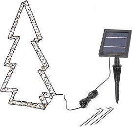Esotec Solar LED Tannenbaum H=50cm aus Metall,