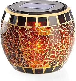 esotec Solar Mosaikleuchte Brillant, Echtglas,