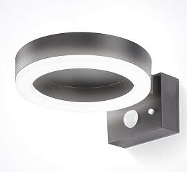 esotec Solar PIR Wandleuchte Diana, Li-Ion Akku,