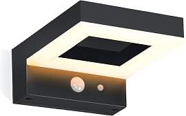 esotec Solar PIR Wandleuchte Stella, 3 Leuchtmodi, 