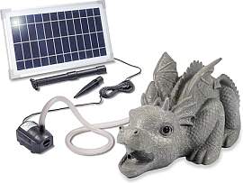 Esotec Solar Wasserspeier Set Drache Grisu,