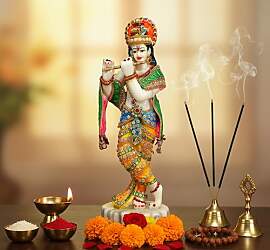 Esplanade Harz Krishna Statue Murti Idol Skulptur
