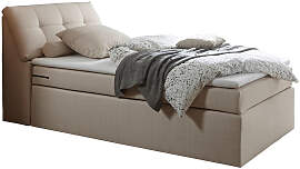 Esposa Boxspringbett, Creme, Kunststoff, H2,