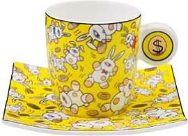 Espressotasse Magic Bunnies Gold - Mauro Bergonzoli
