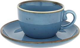 Espressotasse mit Untertasse Capri Blau