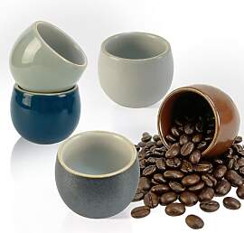 Espressotassen, 5 Stück Espresso Tassen Set