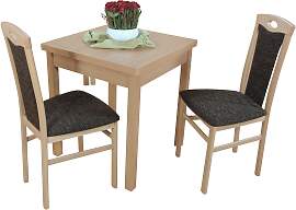 Essgruppe "3tlg. Tischgruppe", braun