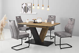 Essgruppe HELA "EMS Tisch 140-180x90 cm