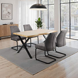 Essgruppe HELA "ILLER Tisch 140x90 cm",