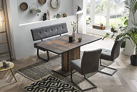 Essgruppe HELA "Luise I G (Bank, Stühle,