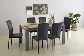 Essgruppe HOME AFFAIRE "Bergamo Tisch Stühle 