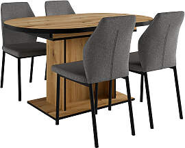 Essgruppe OTTO HOME "Basel, Tischgruppe mit 4 