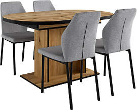 Essgruppe OTTO HOME "Basel, Tischgruppe mit 4 